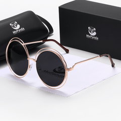MePanda Retro Unisex Large Round Frame Sunglasses