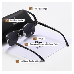 MePanda Retro Unisex Square Frame Casual Outdoor Sunglasses