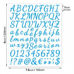 Handwritten Flower Body Letter Stickers Vinyl 26 Letters Number Stickers
