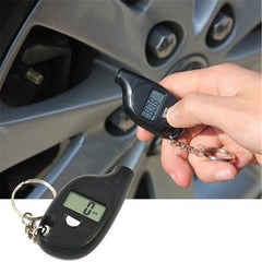Car Keychain Tire Gauge Digital Lcd Air Pressure Tester