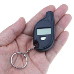 Car Keychain Tire Gauge Digital Lcd Air Pressure Tester