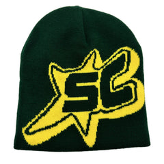 Sport Windproof Knit Beanie Hat Letter SC Warm Ski Cold Hat Men Women