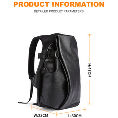 Men's Backpack USB Charge Travel Laptop Back Packs 40 PU Leather School Bag