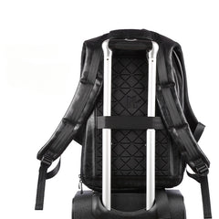 Men's Backpack USB Charge Travel Laptop Back Packs 40 PU Leather School Bag