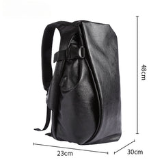 Men's Backpack USB Charge Travel Laptop Back Packs 40 PU Leather School Bag