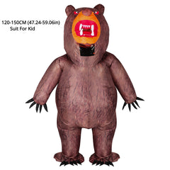 Funny Bear Inflatable Costume Blow Up Animal Halloween Costume