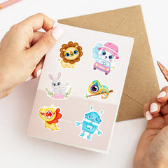 50pc Big Eye Animal Graffiti Stickers Pack Waterproof Vinyl Stick