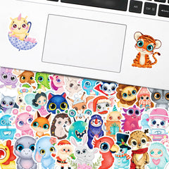 50pc Big Eye Animal Graffiti Stickers Pack Waterproof Vinyl Stick