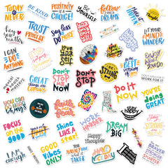 50pcs Mental Health Stickers Awareness Water Bottle Laptop Adults Therapist