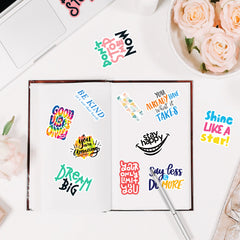 50pcs Mental Health Stickers Awareness Water Bottle Laptop Adults Therapist
