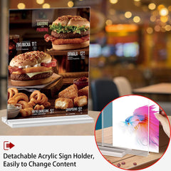 3pcs Acrylic Display Board Enhance Table's Visibility & Click Rates