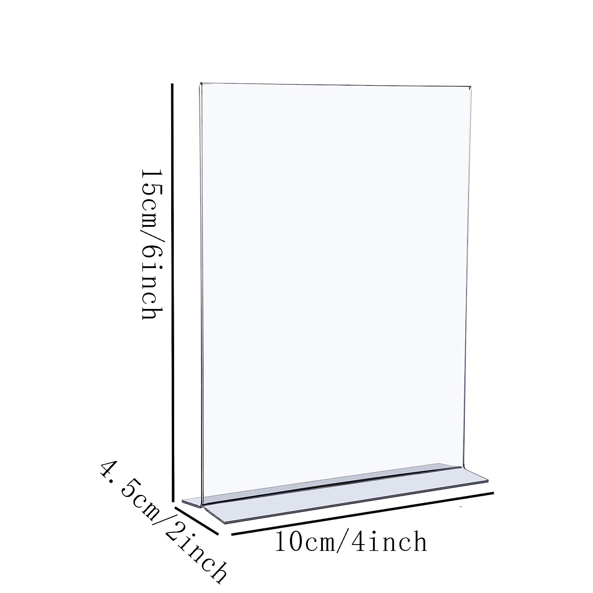 3pcs Acrylic Display Board Enhance Table's Visibility & Click Rates