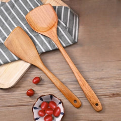 Wooden Spatula 5 Piece Set Rice Spoon Cooking Spatula Kitchenware