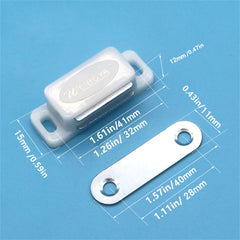 12pcs Cabinet Magnets Magnetic Door Catch Kitchen Cabinet Magnetic Catch