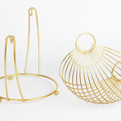 Hammock Shaped Fruit Vegetable Basket Woven Iron Wire Storage Hamper