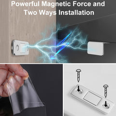 5pcs Ultra Thin Cabinet Magnetic Catch with Adhesive Latch