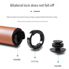 Universal Bike Handle Cover PU Solid Bicycle Handle Grip
