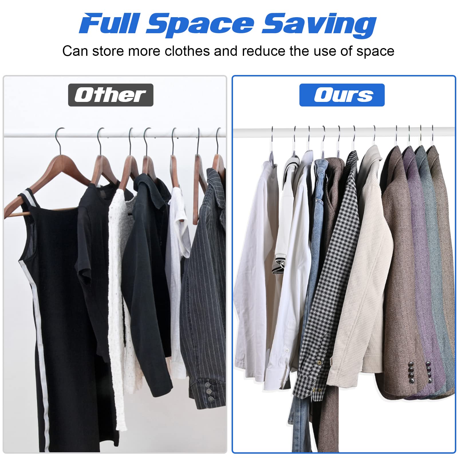 10pcs Plastic Hangers Non Slip Swivel Hook Space Saving Organizer