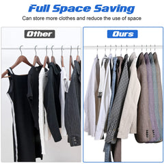 10pcs Plastic Hangers Non Slip Swivel Hook Space Saving Organizer