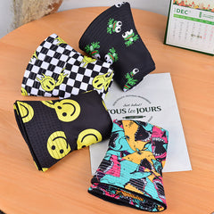 Cartoon Print Reversible Sunshade Fisherman Cap Lightweight Basin Hat
