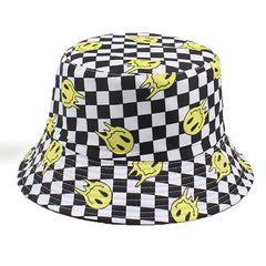 Cartoon Print Reversible Sunshade Fisherman Cap Lightweight Basin Hat