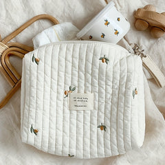 Portable Embroidered Baby Diaper Bag Organizer