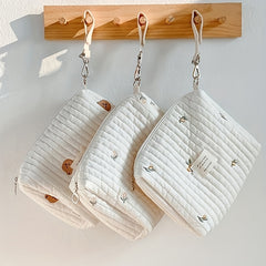 Portable Embroidered Baby Diaper Bag Organizer