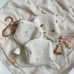 Portable Embroidered Baby Diaper Bag Organizer