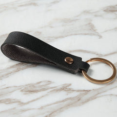 PU Leather Keychain Business Gift Car Key Strap Waist Wallet Keyrings