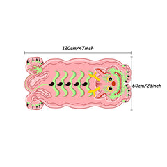 Non Slip Cashmere Rug Pink Waterproof Entrance Mat 23 62x47 24inch