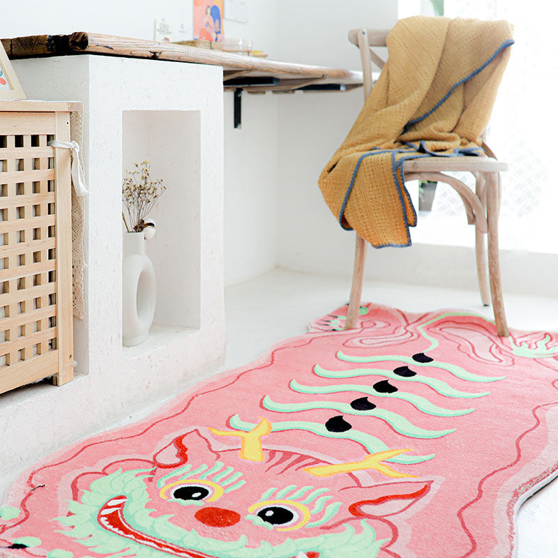 Non Slip Cashmere Rug Pink Waterproof Entrance Mat 23 62x47 24inch