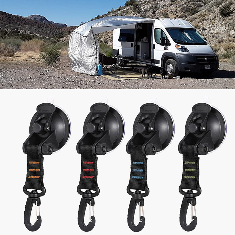 1pc Tent Suction Cup Hook Anchor Outdoor Car Camping Tarp Tie Down
