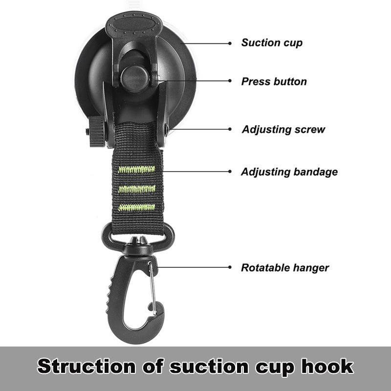 1pc Tent Suction Cup Hook Anchor Outdoor Car Camping Tarp Tie Down