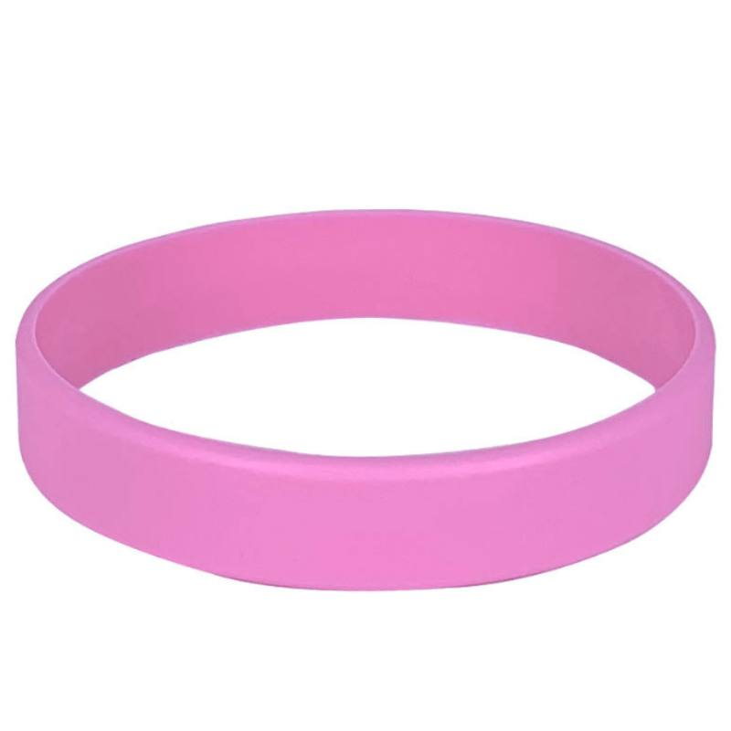 Solid Silicone Bracelet Waterproof Wristband Sport Band