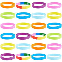 Solid Silicone Bracelet Waterproof Wristband Sport Band