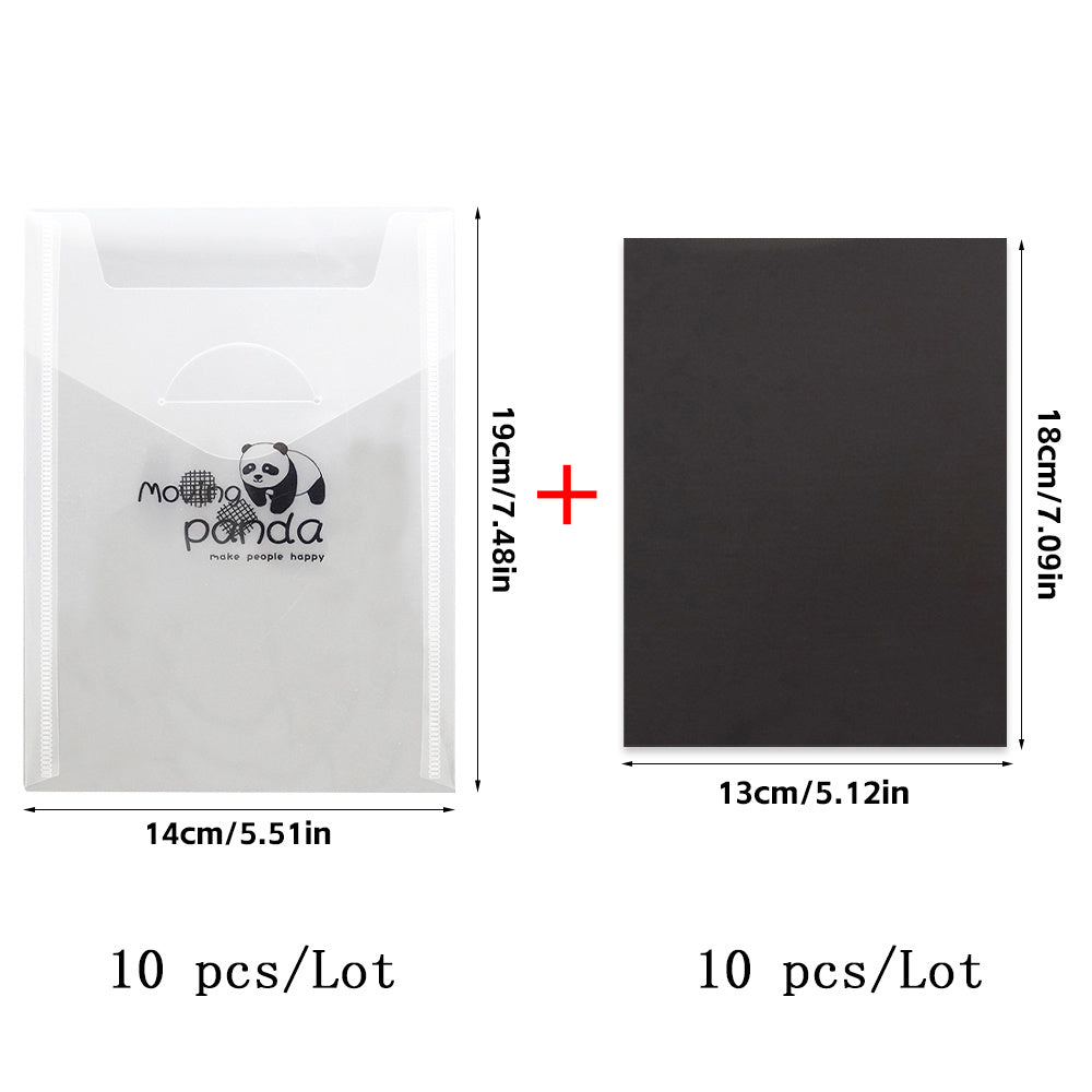 10pcs 14.0 x 19.0 cm Storage Bag & Magnetic Sheets Set