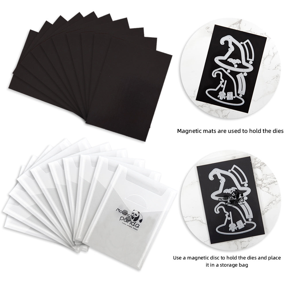 10pcs 14.0 x 19.0 cm Storage Bag & Magnetic Sheets Set