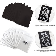 10pcs 14.0 x 19.0 cm Storage Bag & Magnetic Sheets Set