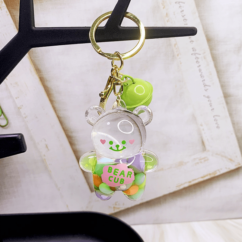 Graffiti Bear Keychain Car Key Pendant Small Gift