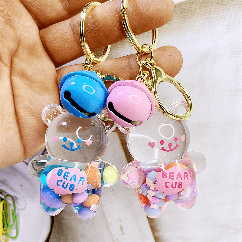 Graffiti Bear Keychain Car Key Pendant Small Gift