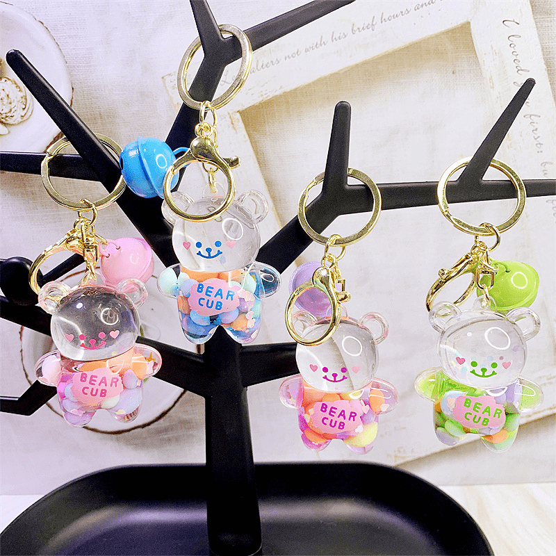 Graffiti Bear Keychain Car Key Pendant Small Gift