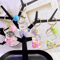 Graffiti Bear Keychain Car Key Pendant Small Gift