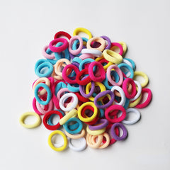 100pcs Baby Girl Kids Hair Bands Hair Tie Scrunchies Rope Ponytail Holder