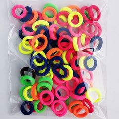 100pcs Baby Girl Kids Hair Bands Hair Tie Scrunchies Rope Ponytail Holder