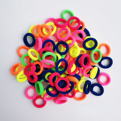 100pcs Baby Girl Kids Hair Bands Hair Tie Scrunchies Rope Ponytail Holder