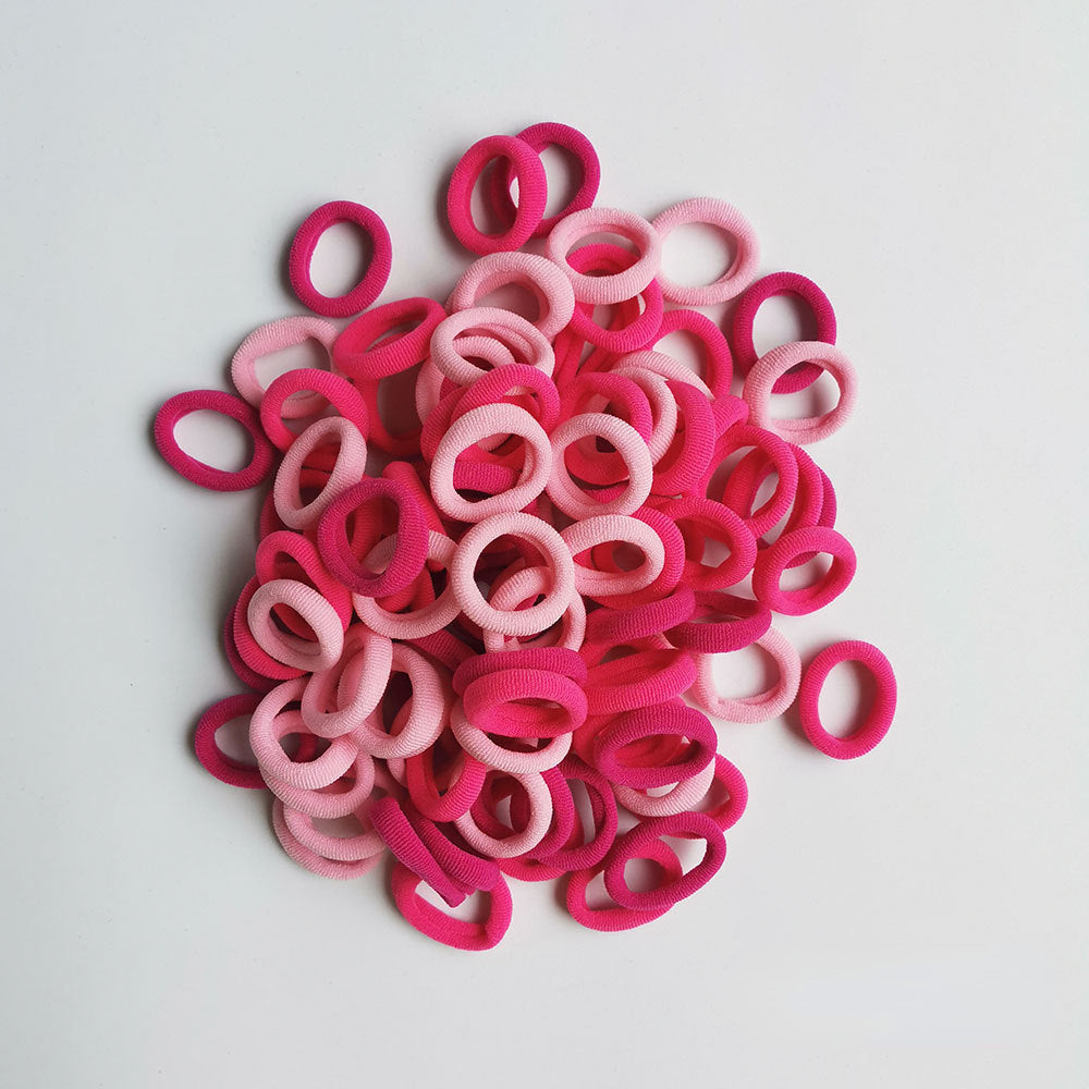 100pcs Baby Girl Kids Hair Bands Hair Tie Scrunchies Rope Ponytail Holder