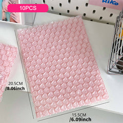 10pcs Pink Love Bag Bubble Envelope Packaging