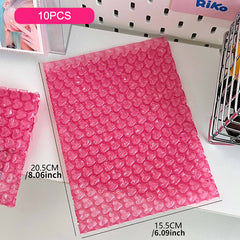 10pcs Pink Love Bag Bubble Envelope Packaging