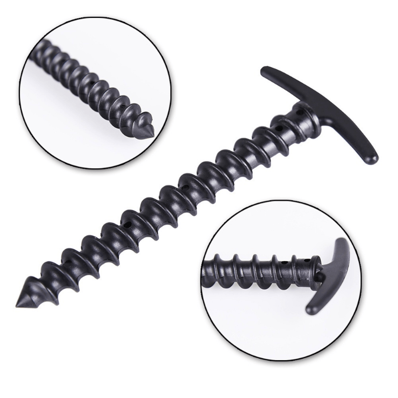 12pcs Screw Anchor Stakes for Secure Camping