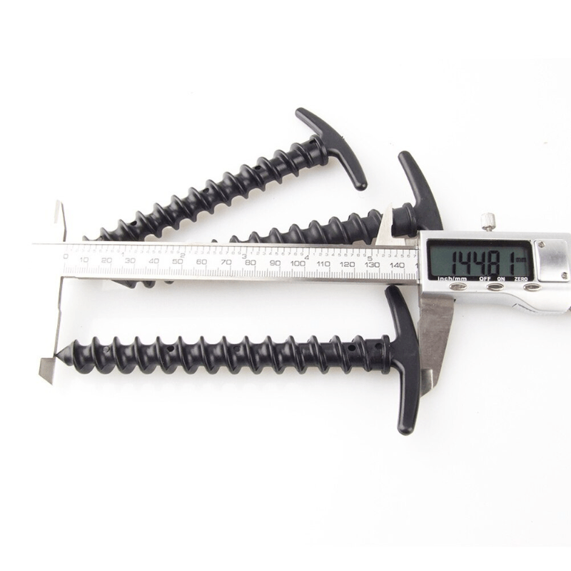 12pcs Screw Anchor Stakes for Secure Camping